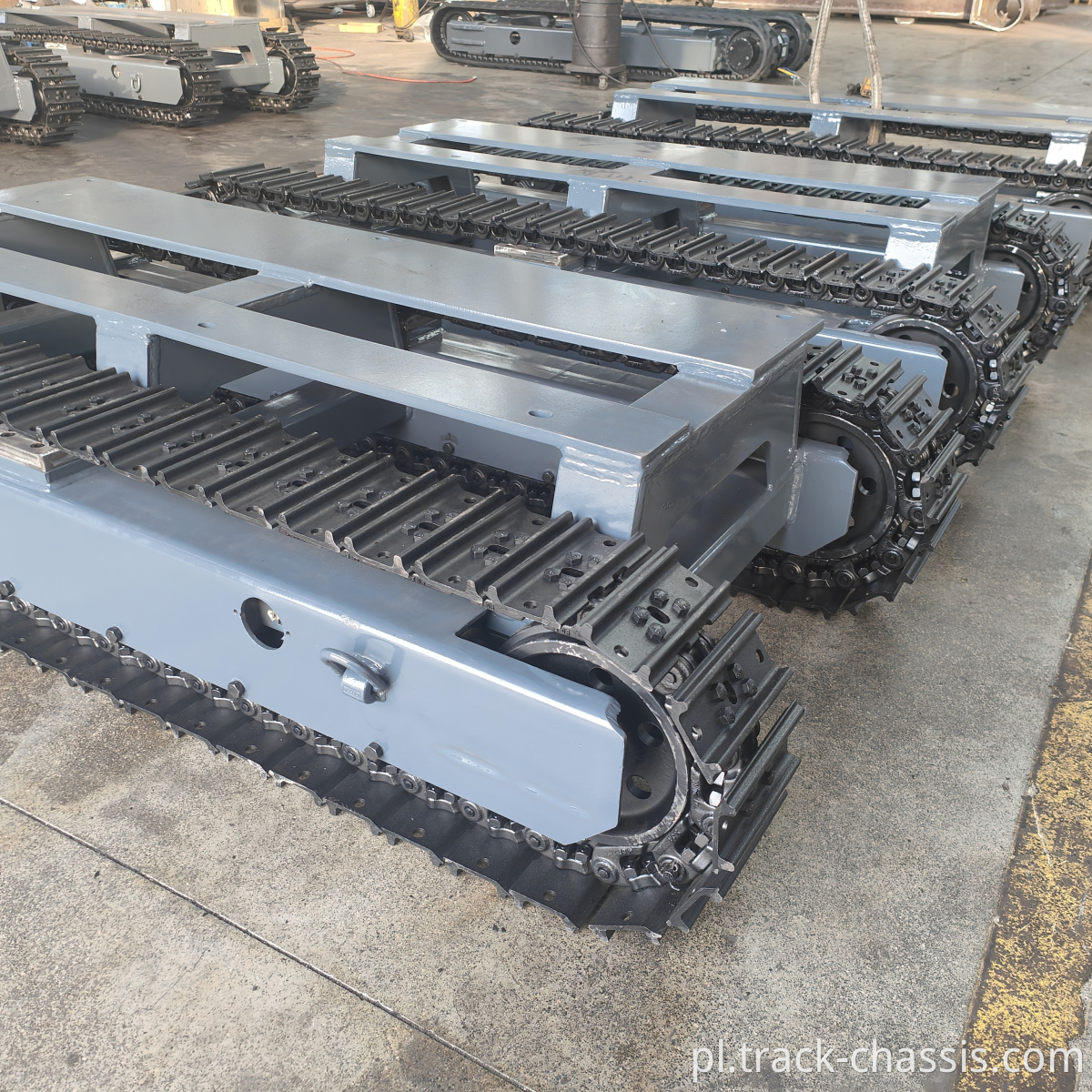 Dobra jakość 25tonów Wytrzymały stalowa ścieżka chasis podwozia do maszyny przemysłowej